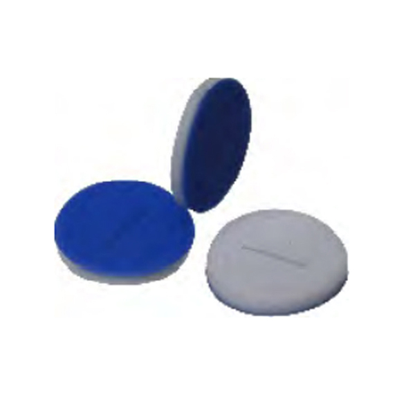 11x1mm Pre-slit White PTFE/Red Silicone Septa