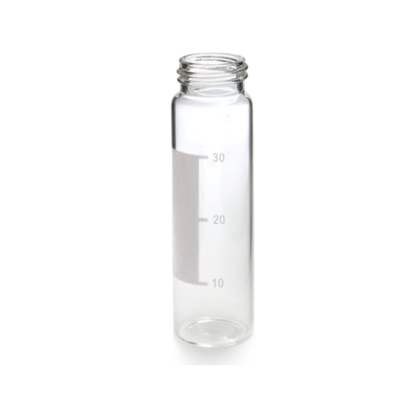 40mL 24-400 Clear Screw Neck Vial, w/Write-on Spot