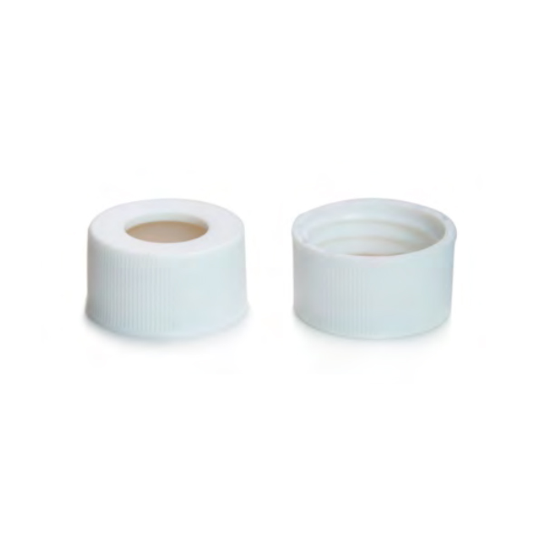 White Screw PP Cap, 15mm Centre Hole