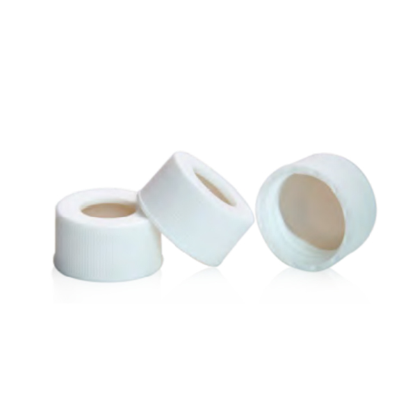 PTFE Septa , 24mm PP Cap, 15mm Centre Hole