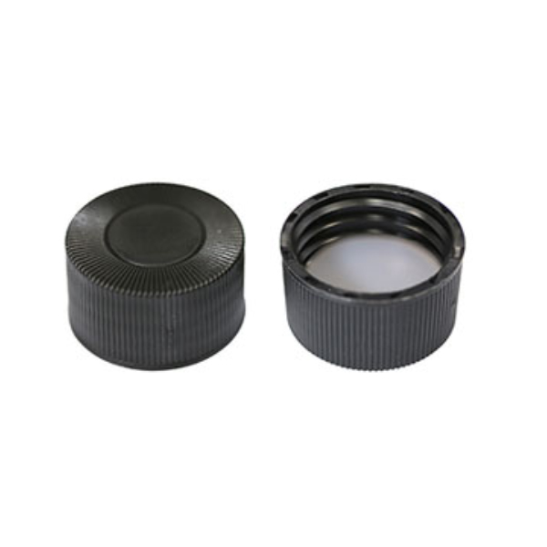 15-425 Black Screw PP Cap, Closed-Top
